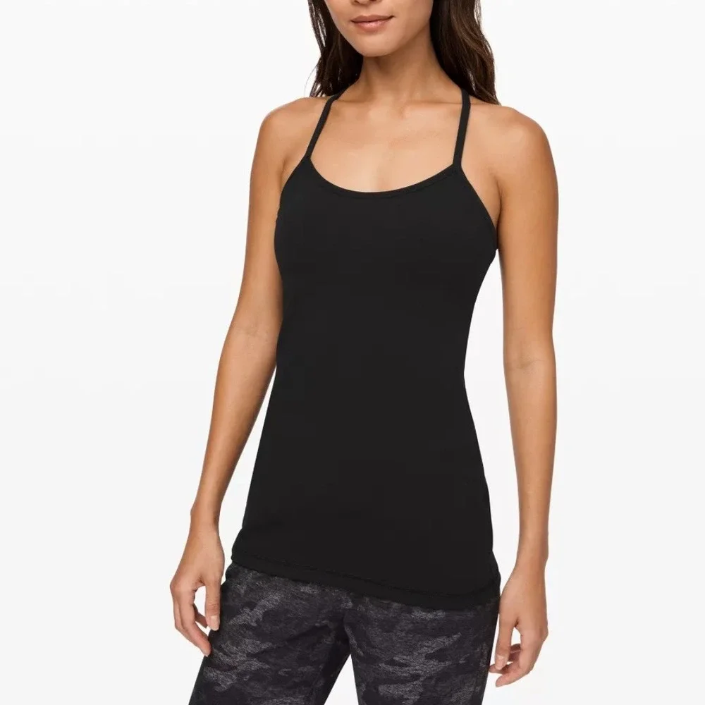Lululemon | Power Y Racerback Tank Top in Black size 8